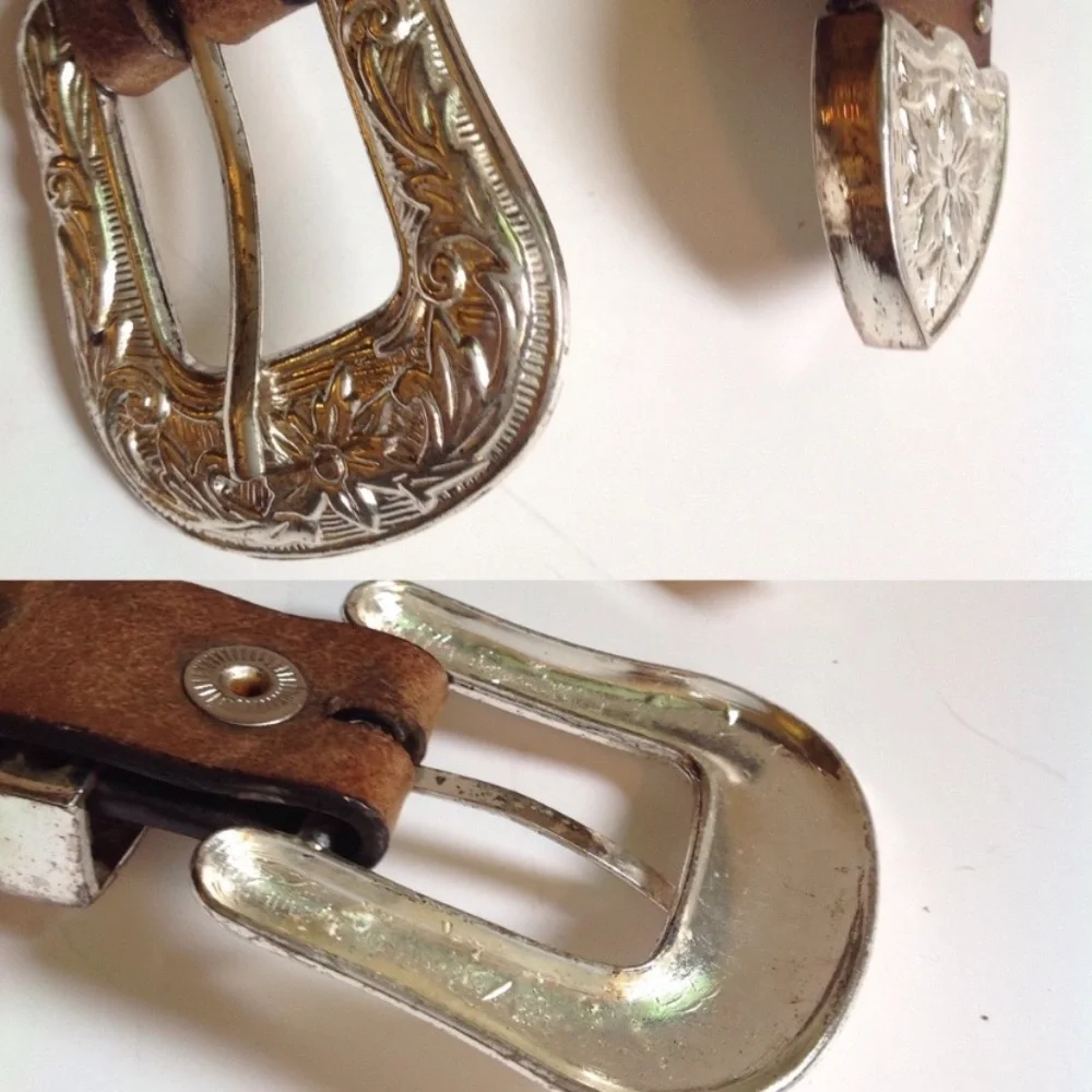 Nocona Kids Western Brown Leather Belt
